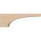 Ekena Millwork 3"W x 18"D x 6"H Thin Huntington Rough Cedar Woodgrain TimberThane Corbel, Primed Tan CORUR03X18X06HUNRCPR - alternate 6